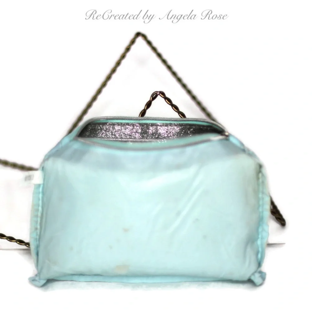 Ipsy Cosmetic Bag Silver and Blue …
